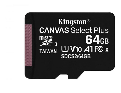 Memoria Microsd Kingston Canvas Select Plus 64gb Sd
