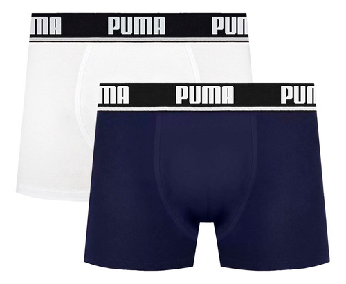 Kit 2 Cuecas Puma Boxer Box Em Algodão Adulto Original Puma