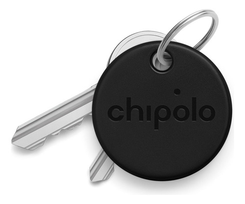 Rastreador Bluetooth Chipolo One Spot de alcance 60 M Ipx5, cor preta