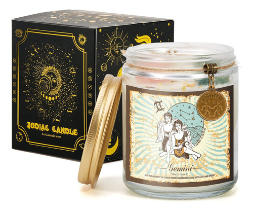 Vela Geminis Regalo Astrologia Para Mujer Cristal Zodiaco 7