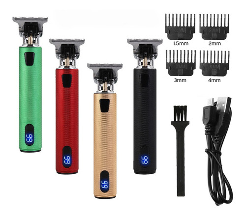 Lcd Cortadora De Cabello Ligera Inalámbricos Profesional