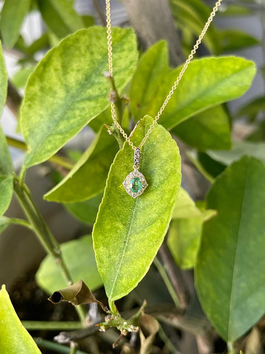 Colar Com Pingente De Halo Oval Oval Le Vian De Diamante De