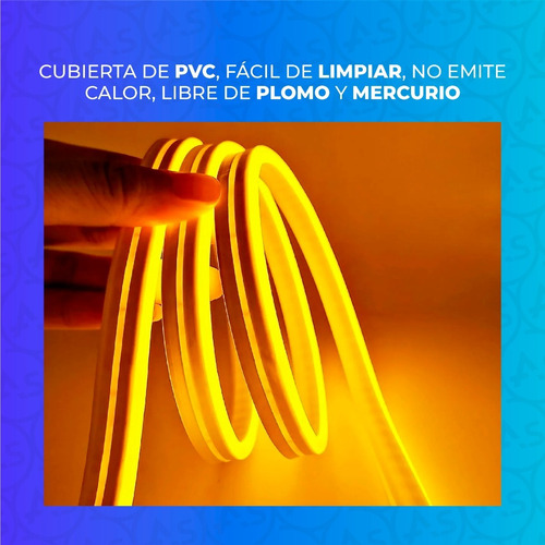 Imagen 6 de 10 de Kit Rollo Manguera 5 Mts Luces Led Neon Flexible Con Fuente