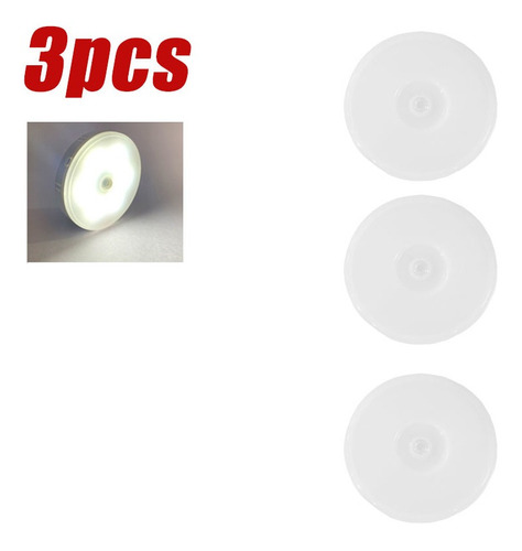 3 Lámparas Led Inalámbricas Con Sensor De Presencia Recargab