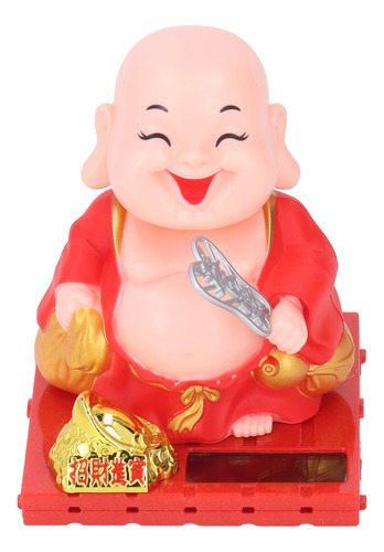 Decoração De Monge Com Energia Solar Auto Shaking Hand Buddh