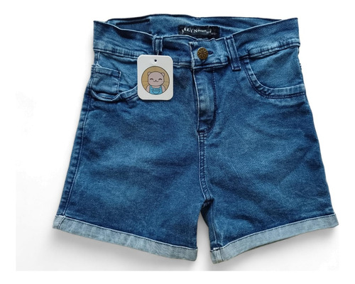 Short De Jean Nenas Con Dobladillo Oferta Liquidación 