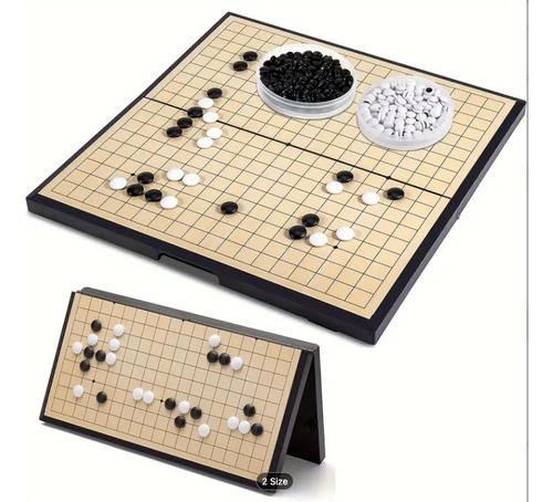 Tablero De Go Con Piezas Magnéticas 19x19 (Usado)