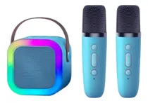 Comprar Corneta Rgb K12 Inalámbrica Bluetooth 2 Micrófonos Karaoke