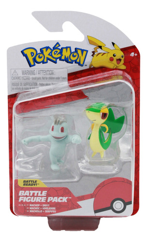 Pokémon Machop Snivy Figura De Batalla Battle Feature Figure