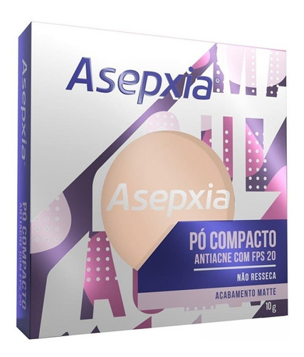 Asepxia Pó Compacto Antiacne Fps20 Bege Claro  - 10g