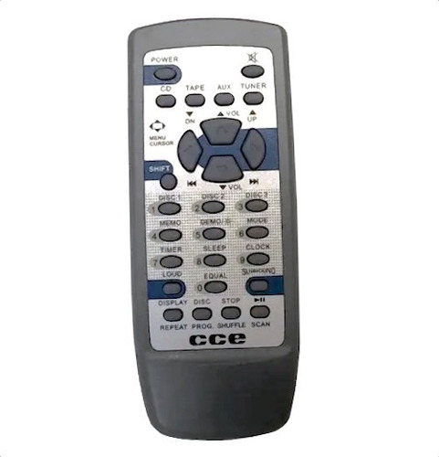 Controle Remoto Aparelho De Som Cce Md-3300