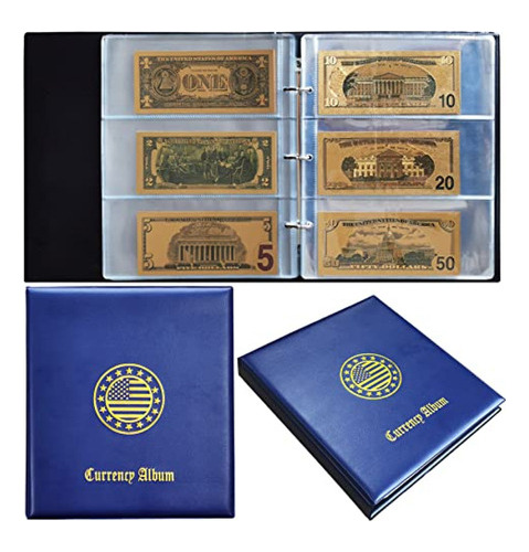 Estuche De Moneda Billete De Libro De Dinero Álbum De Colec