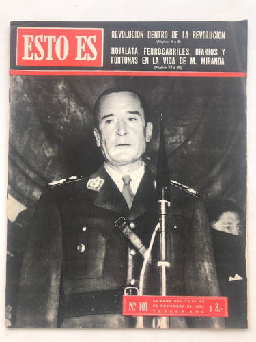 Revista Esto Es N° 101 Pedro Aramburu Noviembre 1955
