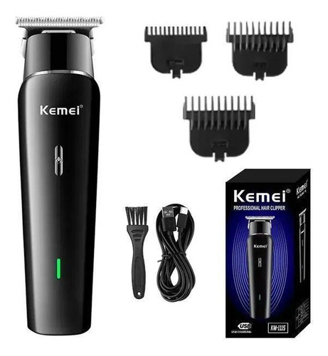 Máquina De Cortar Cabelo Profissional Kemei Km-1113