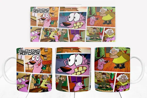 comprar Taza Tazón Clásico Perro Coraje Cartoon Network 325ml