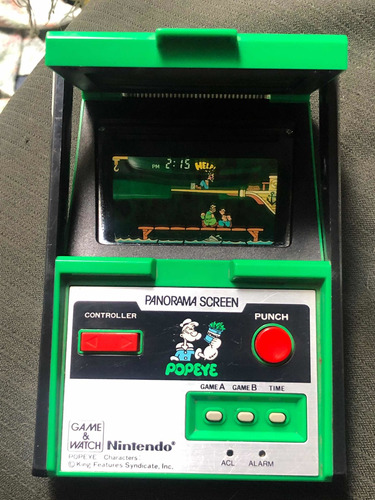 Nintendo Game & Watch Popeye Pg-92 Panorama Screen