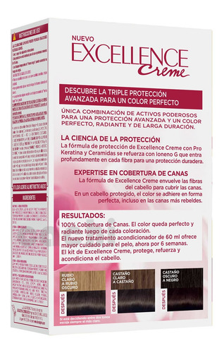 Tinta Loreal Excellence Creme Cataño Oscuro 3
