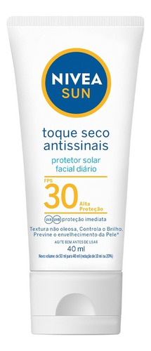 Protetor Solar Facial Nivea Sun Fps30 40ml