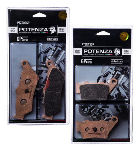Kit Pastilha Potenza Sinterizada Diant/tras Xt660 209+213