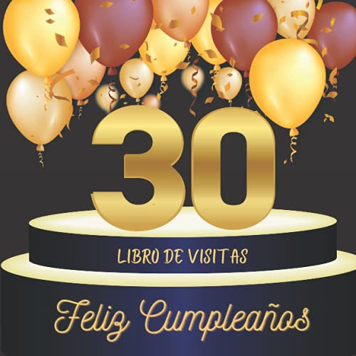 Libro De Visitas 30 Cumpleaños: Idea De Regalo 70 Paginas Pa