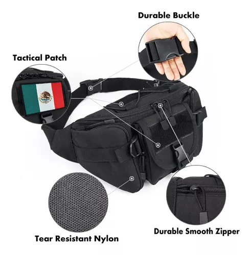 5FLEX - Cangurera táctica – Cangurera oculta – Bolsa EDC para hombres –  Riñonera militar – Bolsa táctica para el cuerpo – Riñonera táctica –  Cangurera