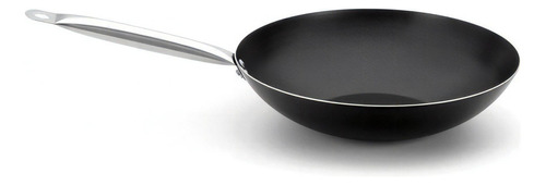 Wok Para Restaurantes Cozinha Profissional 34 Cm Cabo Inox