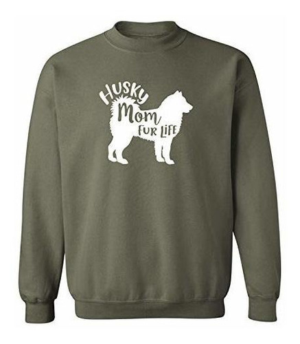 Sudadera Con Cuello Redondo Husky Mom Fur Life