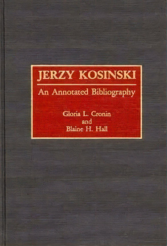 Jerzy Kosinski, De Gloria L. Cronin. Editorial Abc Clio, Tapa Dura En Inglés