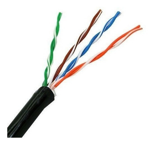 Cable Utp Intemperie Outdoor Cat5e Cca Redes Camaras Tienda