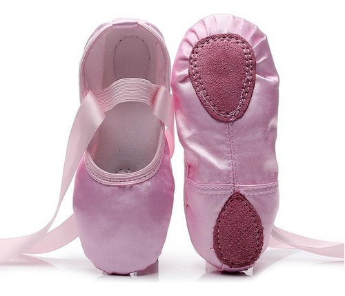 Zapatos De Punta De Vendaje Para Niña Zapatillas De Ballet