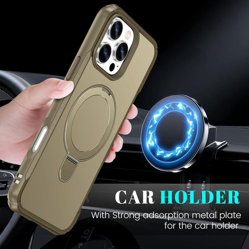 Funda Magnética Anillo Soporte Uso Rudo Para iPhone 12/13/14