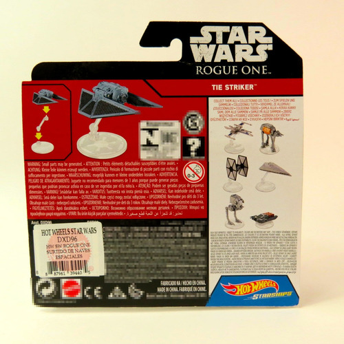 Hot Wheels Tie Fighter Primera Orden Nave Star Wars 1:64 A2 Gris