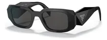Comprar Lentes de sol Prada Symbole Rectangular Shape Symbole Classic Black Silver SPR 17W 1AB-5S0