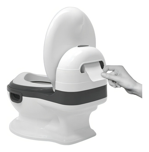 Baño Entrenador Acojinado Con Sonido Y Antiderrapante Color Azul