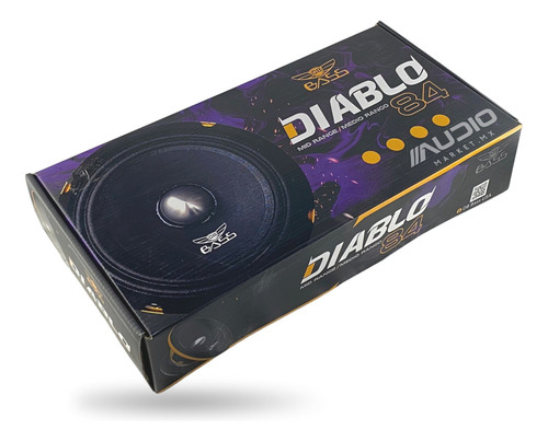 Par Medios Rangos 8inch Db Bass Diablo84 300wrms Open Show Color Negro