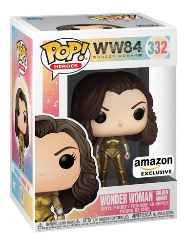 Funko Pop! Wonder Woman 1984 Gold Armour Exclusiva Amazon