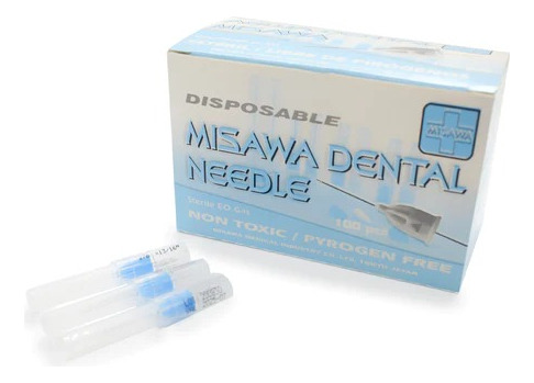 Agujas Dental Cortas Descartables Caja X 100 Uds. Misawa.