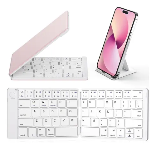 Samsers P/ Teclado Bluetooth Plegable Inalámbrico Portátil