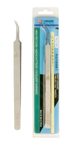 Pinza De Acero Antiestatica Ultrafina De Precisión Curva