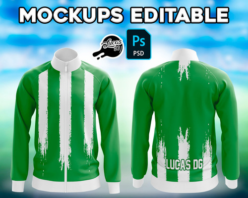 Mockups Editable Psd Campera Deportiva / Frente Y Dorso