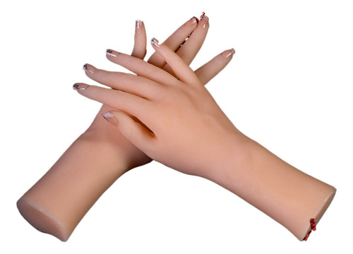 Kit De Visualización De Uñas Maniquí De Mano Mano Izquierda