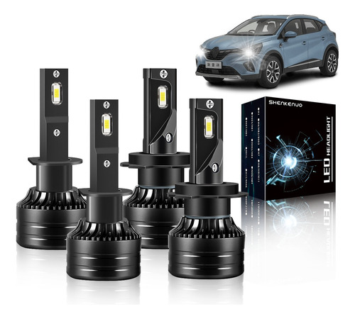 28000lm Kit De Faros Led Luz Alta Y Baja Para Renault Series