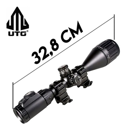 Imagen 2 de 10 de Mira Telescopica Utg 3-9x50 Zoom Mildot Iluminado 36 Colores