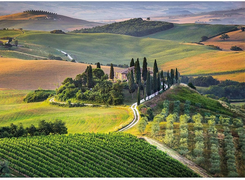 Imagen 3 de 5 de Rompecabezas Clementoni 1000 Toscana Tuscany Italia La Plata
