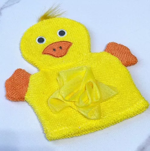 Yellow Manoplas de baño de esponja de seguridad para bebés recién nacidos  guantes de baño lindos de dibujos animados YONGSHENG 9024715338457