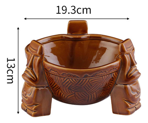 Tazas Tiki De Cerámica De Gran Capacidad De 1000ml Para