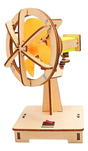 Diy Ventilador Pequeño De Madera Niños Ciencia Experimento