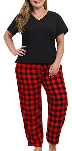 Conjunto De Pijama De Talla Grande Para Mujer Y Pantalones D