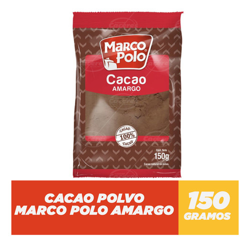 Cacao Amargo Marco Polo 150gr(3uni) Super