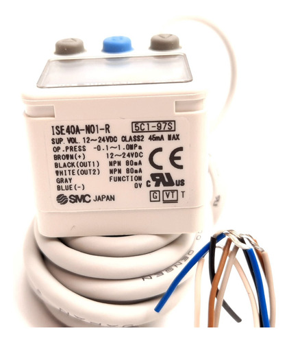 Smc Ise40a-n01-r-x501 Digital Pressure Switch -0.1 To 1. Cck